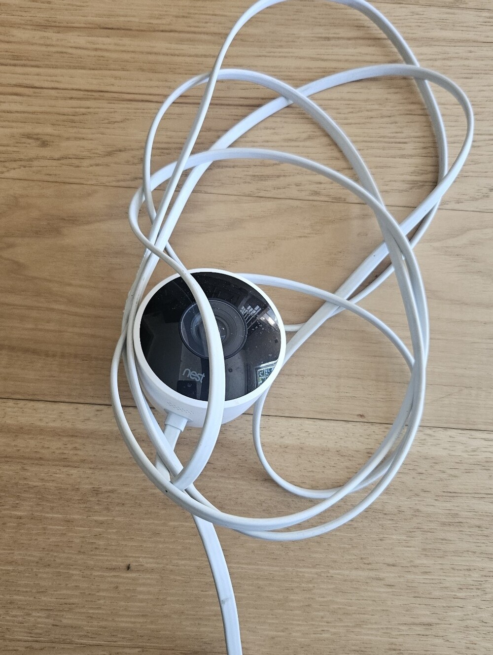 Nest Indoor Security Camera - White with Black Face